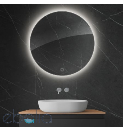Lustro 80 cm okrągłe z oświetleniem LED i systemem Klarglas Nordlis Oltens (64109000)
