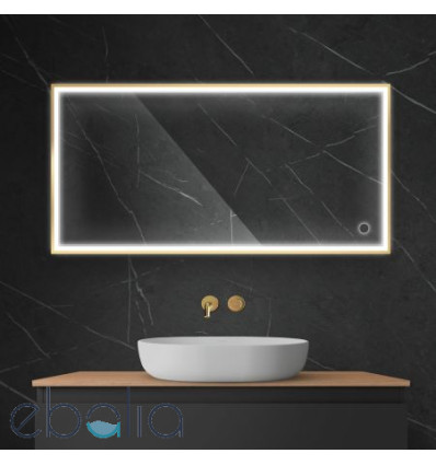 Lustro 60x120 cm prostokątne z oświetleniem LED i systemem Klarglas Nordlis Oltens (64107800)