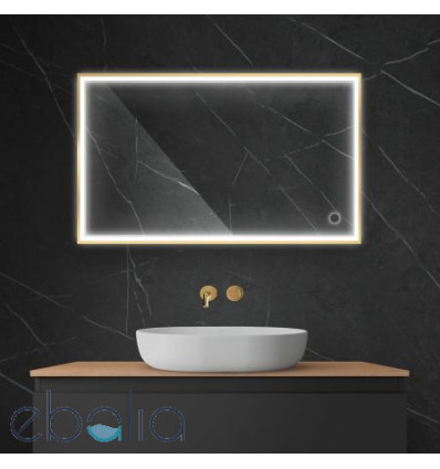 Lustro 60x100 cm prostokątne z oświetleniem LED i systemem Klarglas Nordlis Oltens (64106800)