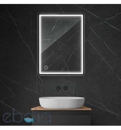 Lustro 60x80 cm prostokątne z oświetleniem LED i systemem Klarglas Nordlis Oltens (64105300)