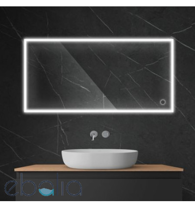 Lustro 60x120 cm prostokątne z oświetleniem LED i systemem Klarglas Nordlis Oltens (64107000)