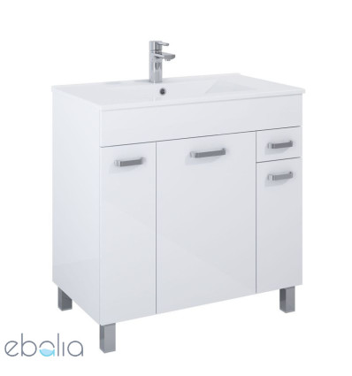Szafka z umywalką 80 Biały połysk Sunn Elita (RE169195008060)