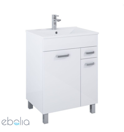 Szafka z umywalką 60 Biały połysk Sunn Elita (RE169194008060)