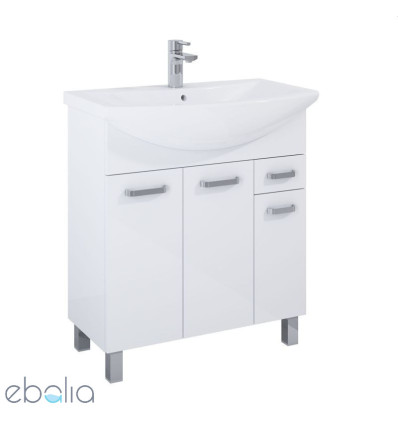 Szafka z umywalką 75 Biały połysk Sunn Elita (RE169193008060)