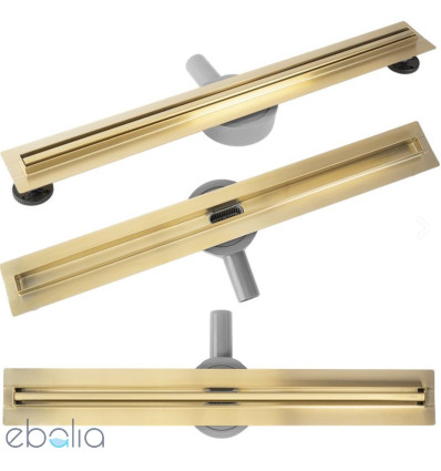 Odpływ liniowy 100 Neox Slim Pro złoty szczotkowany Rea (REA-G6990)