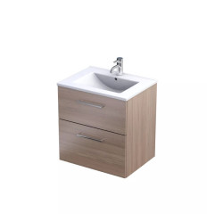 Szafka z umywalką 60 dąb urban jasny Geo Oristo (KI01-ZD2S-60-81)