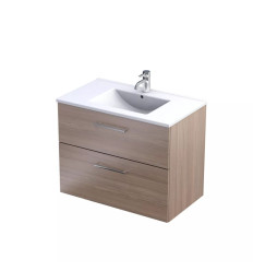 Szafka z umywalką 80 dąb urban jasny Geo Oristo (KI01-ZD2S-80-81)