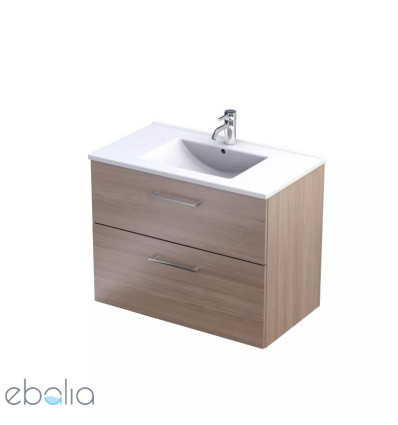 Szafka z umywalką 80 dąb urban jasny Geo Oristo (KI01-ZD2S-80-81)