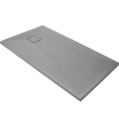Brodzik granitowy prostokątny 140x70 cm szary metalik Correo Deante (KQR S77B)