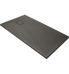 Brodzik granitowy prostokątny 140x70 cm Antracyt Metalik Correo Deante (KQR T77B)