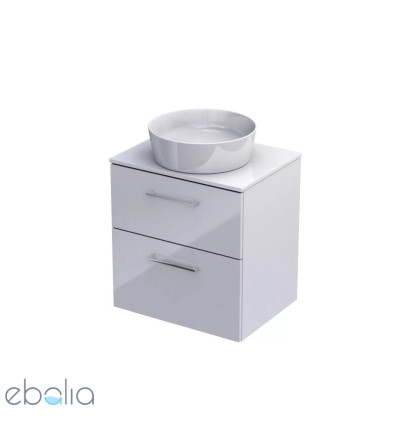 Szafka z blatem 60 biały połysk Geo Oristo (KI01-ZB2S-60-1)