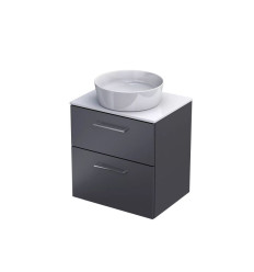Szafka z blatem 60 grafit mat Geo Oristo (KI01-ZB2S-60-6)