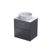 Szafka z blatem 60 grafit mat Geo Oristo (KI01-ZB2S-60-6)