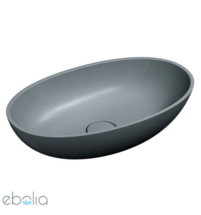 Umywalka nablatowa SHELL M+ ash grey Omnires (SHELLUNAG)