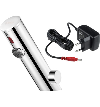 Bateria umywalkowa bezdotykowa z regulacją temperatury - 230/6V stal polerowana Sense Deante (BQR P29V)