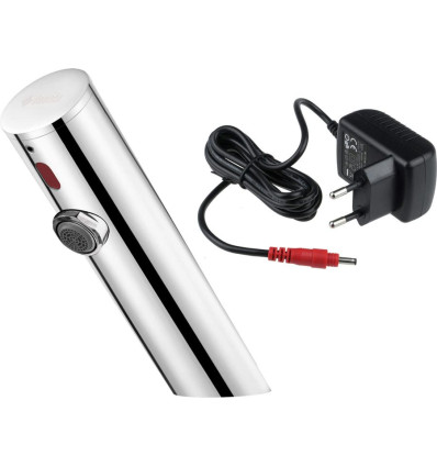 Bateria umywalkowa bezdotykowa bez regulacji temperatury - 230/6V stal polerowana Sense Deante (BQR P28V)