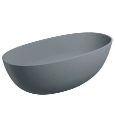 Wanna wolnostojąca 160 x 75 cm SHELL M+ ash grey Omnires (SHELLWWAG)