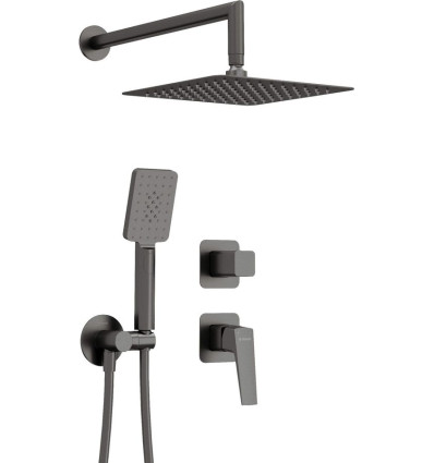 Zestaw prysznicowy podtynkowy Titanium Blur Deante (NQL D9YK)