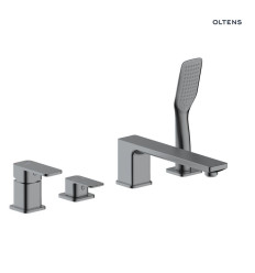 Bateria wannowo-prysznicowa nawannowa 4-otworowa grafit Hadsel Oltens (34203400)