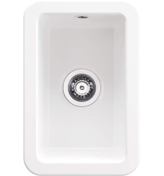 Zlewozmywak ceramiczny 1-komorowy biały Lumi Deante (ZCU 610A)