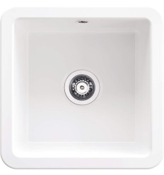 Zlewozmywak ceramiczny 1-komorowy biały Lumi Deante (ZCU 610B)