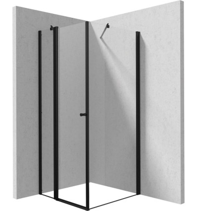 Kabina prysznicowa kwadratowa 90x90 cm czarna Kerria Plus Deante (KKNNU09S09)