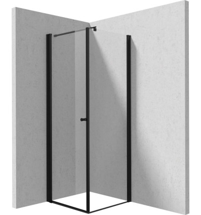 Kabina prysznicowa kwadratowa 90x90 cm czarna Kerria Plus Deante (KKNNW09S09)