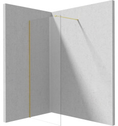 Ścianka prysznicowa walk-in 120 cm złoto szczotkowane Prizma Deante (KTJ R32P)