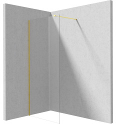 Ścianka prysznicowa walk-in 120 cm złota Prizma Deante (KTJ Z32P)