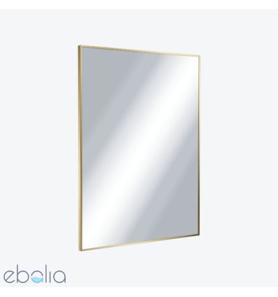 Lustro prostokątne 80x60 Kuadro złoty szczotkowany Excellent (DOEX.KU080.060.GB)