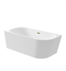 Wanna narożna 160x80 lewa z pokrywką złoty połysk Avola Balneo (J0101050502-1)
