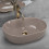 Umywalka nablatowa Lisa Beige Shiny Rea (REA-U6380)