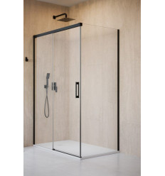 Kabina prysznicowa 100x70 Idea 8 Black KDJ Radaway (10340520-54-01L + 10350453-01-01 + 10360070-01-01R)