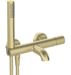 Bateria wannowa z zestawem prysznicowym Deante Silia Hexa (BHS R11M)