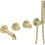 Bateria wannowa 4-otworowa podtynkowa Deante Silia Hexa (BHS R18P)