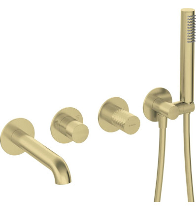 Bateria wannowa 4-otworowa podtynkowa Deante Silia Hexa (BHS R18P)