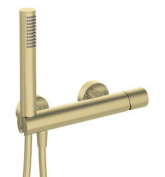 Bateria prysznicowa z zestawem prysznicowym Deante Silia Hexa (BHS R41M)