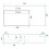 Umywalka nablatowa 75 Archi Grey Matt Rea (REA-U4303)