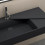 Umywalka nablatowa 90 Archi Grey Matt Rea (REA-U4304)