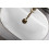 Umywalka nablatowa 60 Aura Brush Gold/White Rea (REA-U6900)