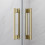 Kabina prysznicowa 100x70 Idea 8 Brushed Gold KDJ Radaway (10340520-99-01L + 10350453-01-01 + 10360070-01-01R)