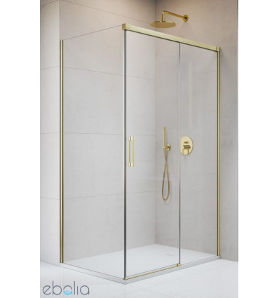 Kabina prysznicowa 140x70 Idea 8 Brushed Gold KDJ Radaway (10340720-99-01R + 10350653-01-01 + 10360070-01-01L)