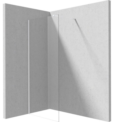 Ścianka prysznicowa walk-in 70 cm biała Prizma Deante (KTJ A37P)