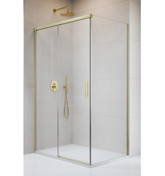 Kabina prysznicowa 100x70 Idea 8 Brushed Gold KDJ Radaway (10340520-99-01L + 10350453-01-01 + 10360070-01-01R)