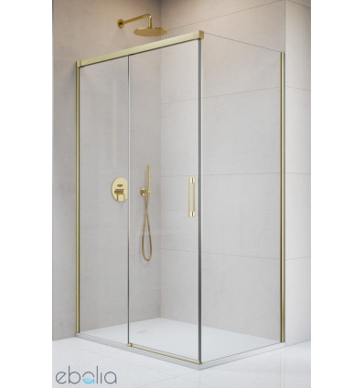 Kabina prysznicowa 100x70 Idea 8 Brushed Gold KDJ Radaway (10340520-99-01L + 10350453-01-01 + 10360070-01-01R)