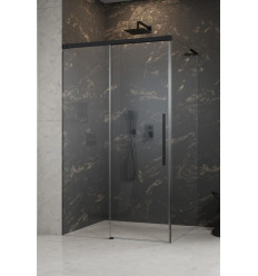 Kabina prysznicowa 100x70 Idea 8 QL XL Black KDJ Radaway (10560517-54-01L + 10570472-01-01 + 10580070-01-01R)
