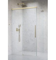 Kabina prysznicowa 100x70 Idea 8 QL XL Brushed Gold KDJ Radaway (10560517-99-01L + 10570472-01-01 + 10580070-01-01R)