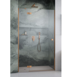 Drzwi prysznicowe 80 Essenza Brushed Copper DWJ Radaway (1385012-93-01L)