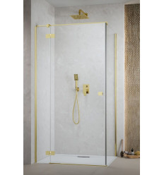 Kabina prysznicowa 80x70 Essenza Gold KDJ Radaway (1385043-09-01L + 1384048-01-01)