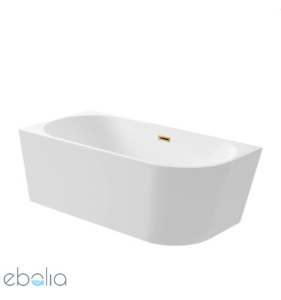 Wanna narożna 150x75 lewa z pokrywką złoto szczotkowane Avola Balneo (J0101040502-3)